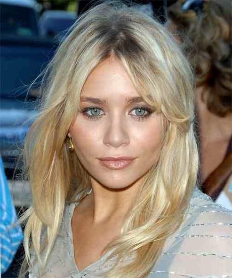 Hairstyles parted in the middle with bangs - Beauty and Style